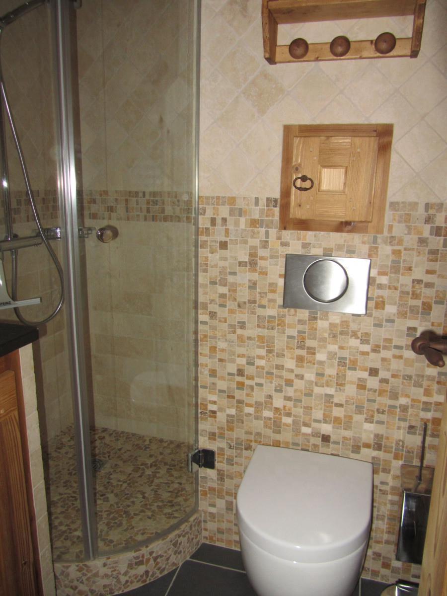 Shower room with toilet