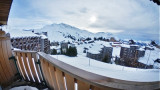 Superbe vue sur les pistes et la station