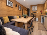 Living room + dining room