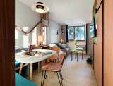 Living room + dining room
