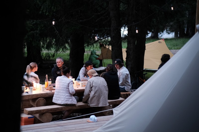 Dinner at the Bivouac