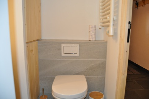 Shower room with toilet