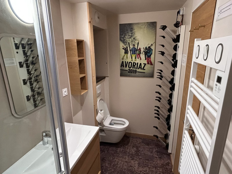 Shower room with toilet