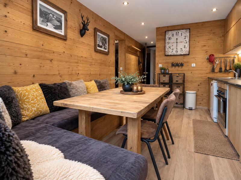 Living room + dining room