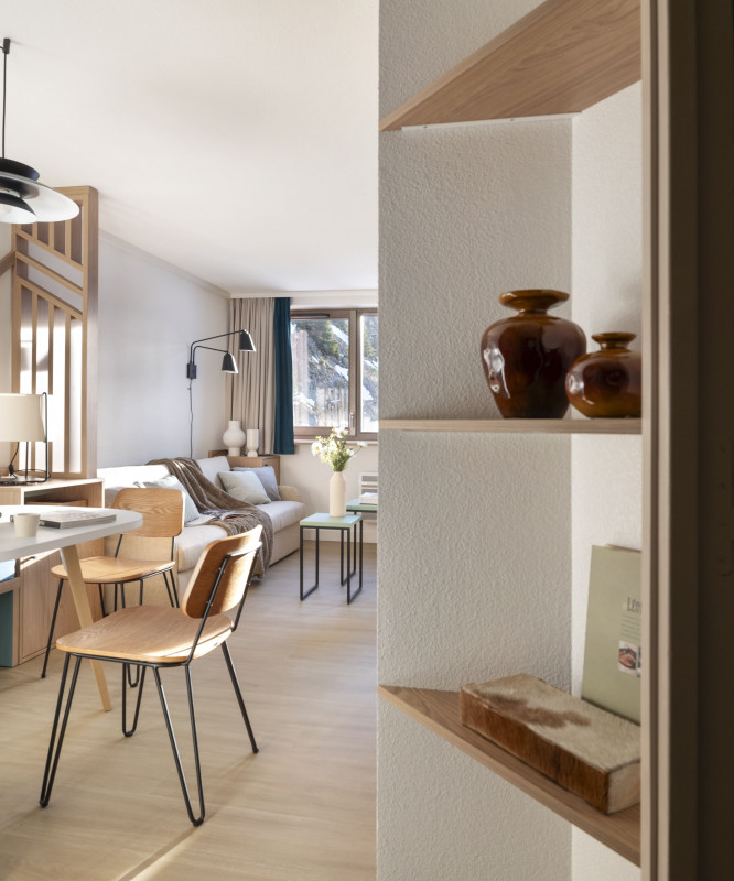 Living room + dining room