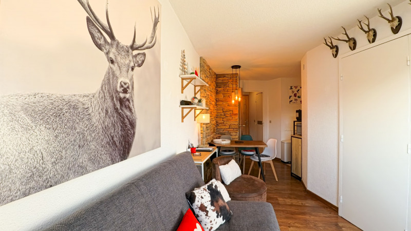 Living room and dining room